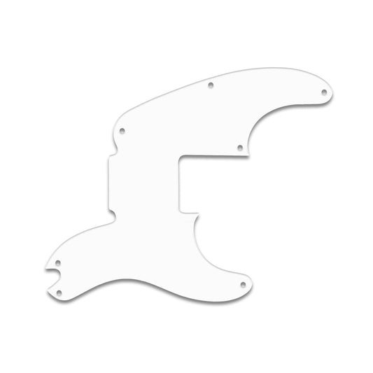 Fender Sting Bass - Thin Shiny White .060" / 1.52mm Thickness, No Bevelled Edge