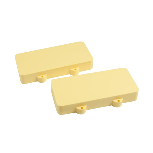 Jazzmaster Pickup Covers (Set Of 2) Ivory - No Polepiece Holes