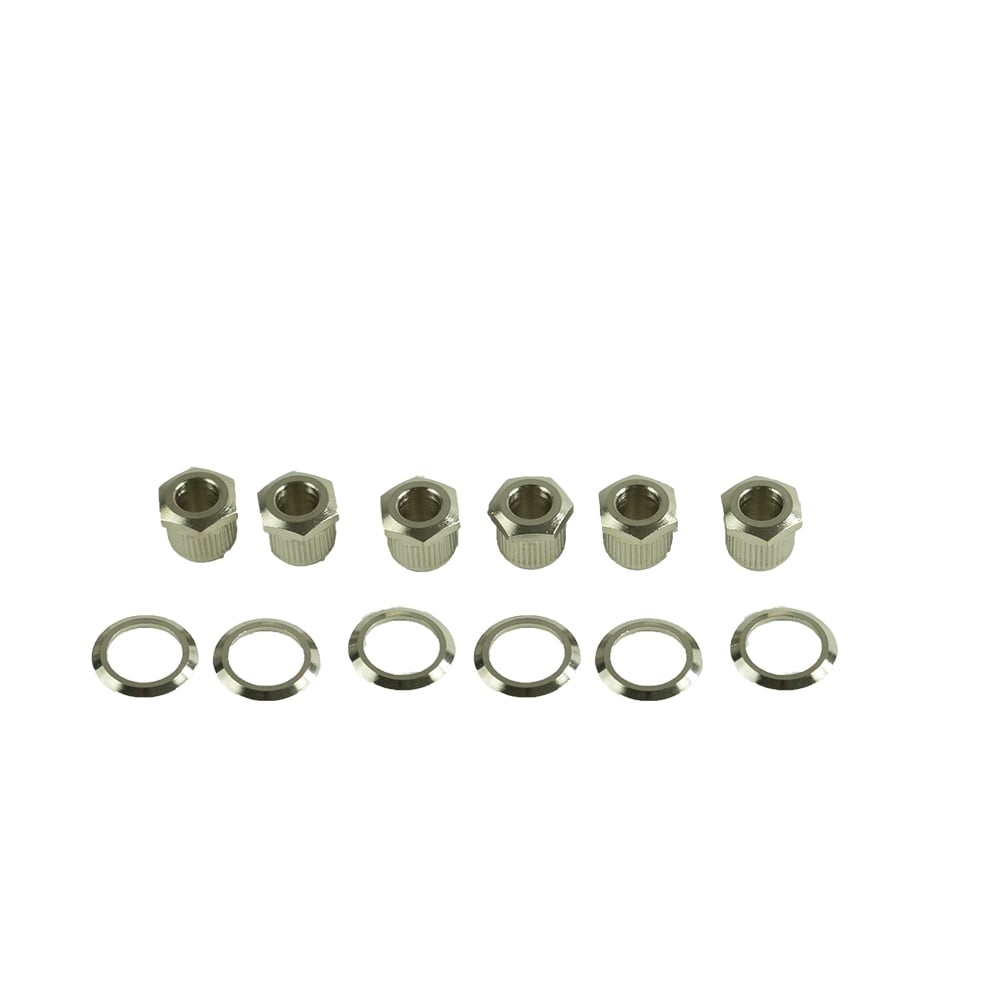 Kluson Hex Head To Vintage Adapter Bushing Kit Metric - 6 Washers, 6 bushing