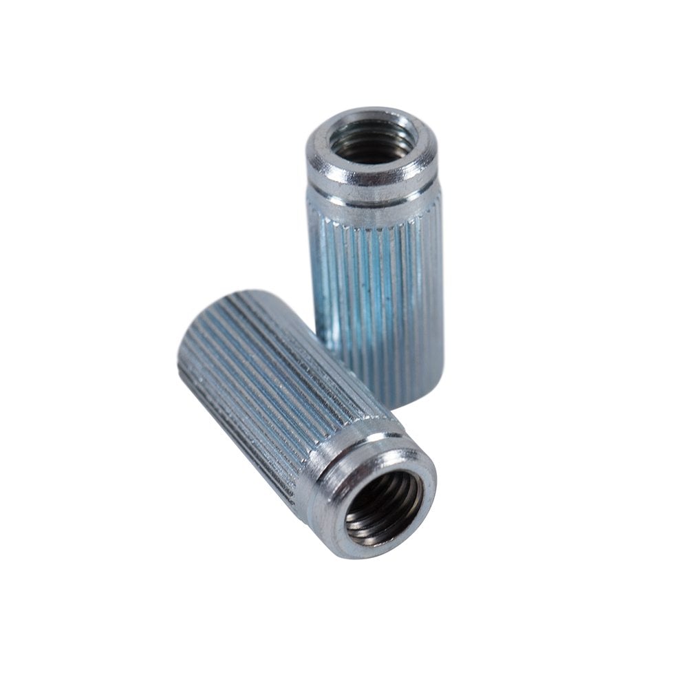 Anchor Bushings (2) Fine Knurl .986 In. (25mm) Clear Zinc