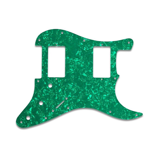 Fender Blacktop Series Strat 2 Humbuckers - Green Pearl White/Black/White 3 ply Lamination