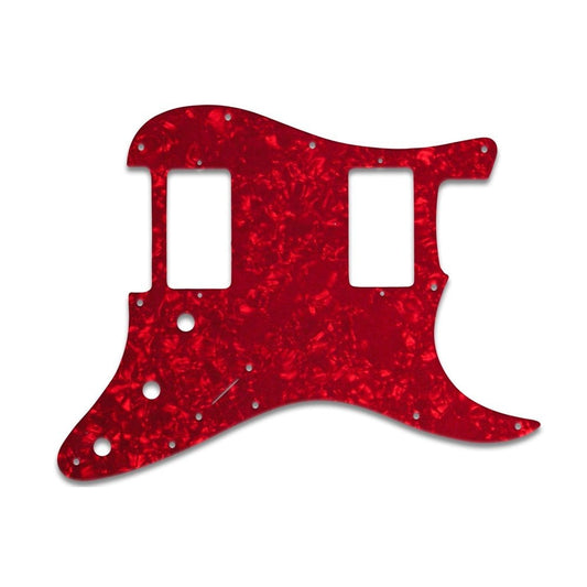 Strat 2 Hums - Red Pearl White/Black/White 3 ply Lamination