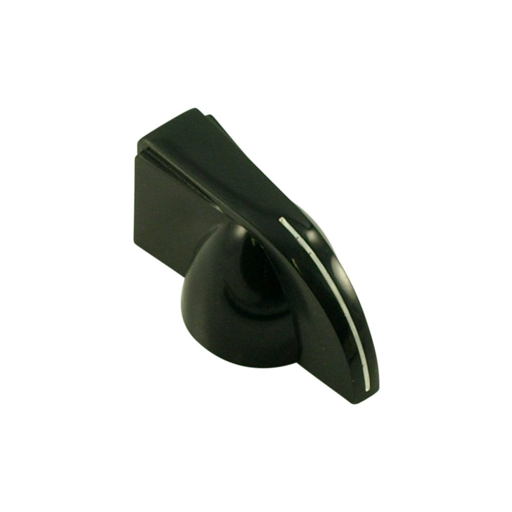 Pointer Knob Black, Push Fit for 18 Spline Pots