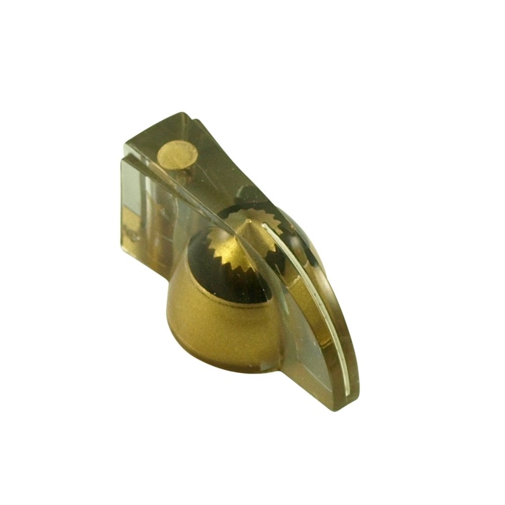 Pointer Knob Gold, Push Fit for 18 Spline Pots