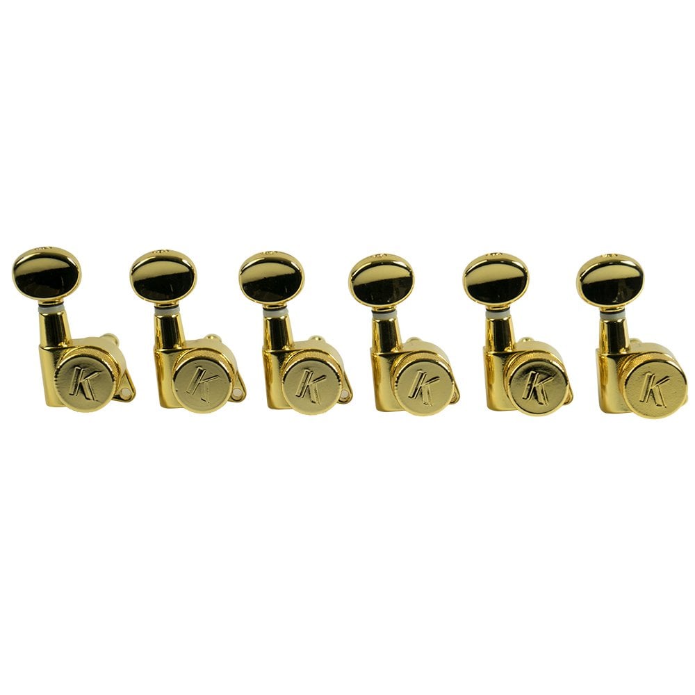 6 In Line Locking Contemporary Diecast Series Tuning Machines 19:1 Gear Ratio