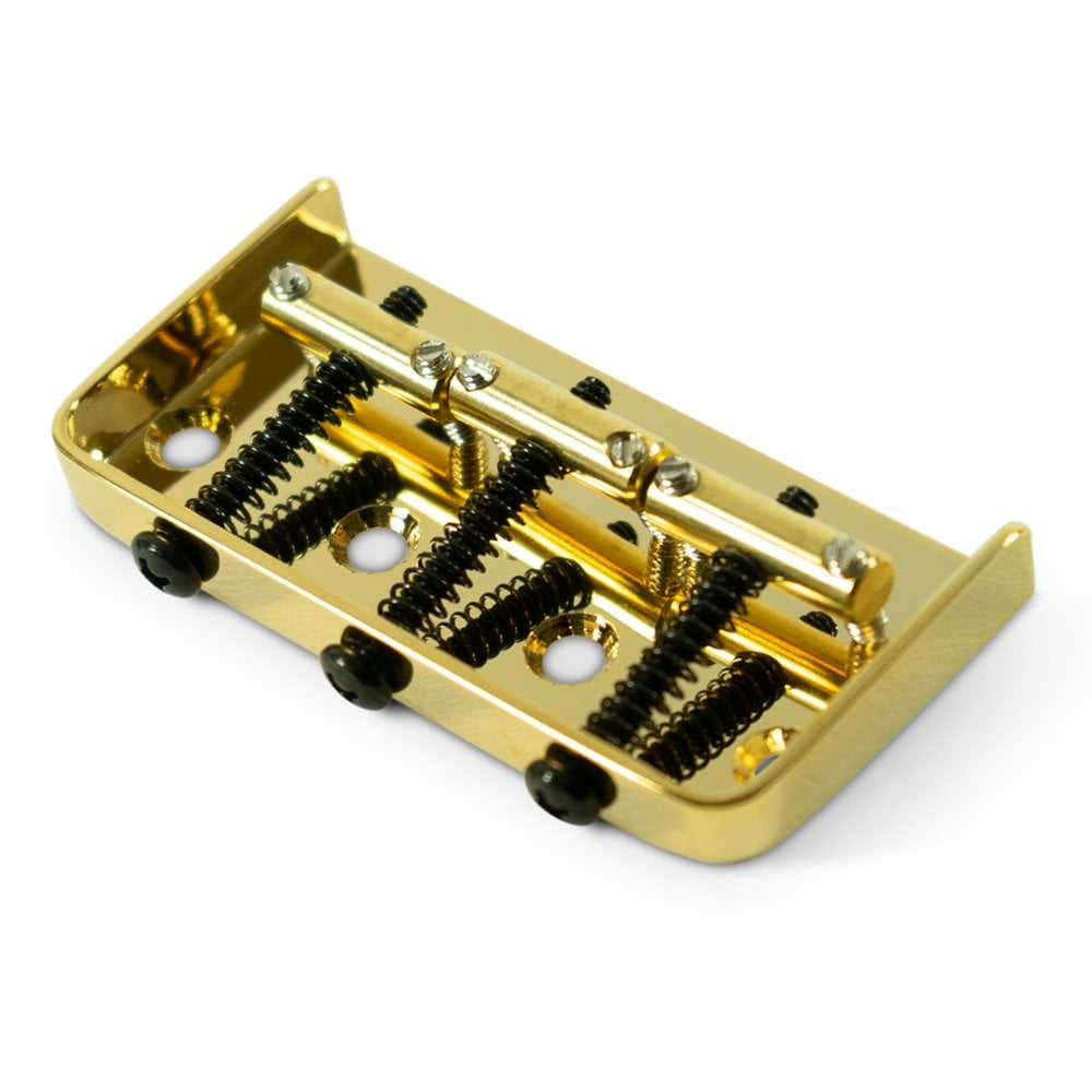 Kluson Steel Bridge For Tele (1/2 Size - brass saddles only, no pickup housing)