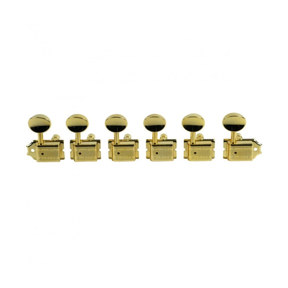 Traditional 6 In Line Tuners, Double Row Stamp, Locking