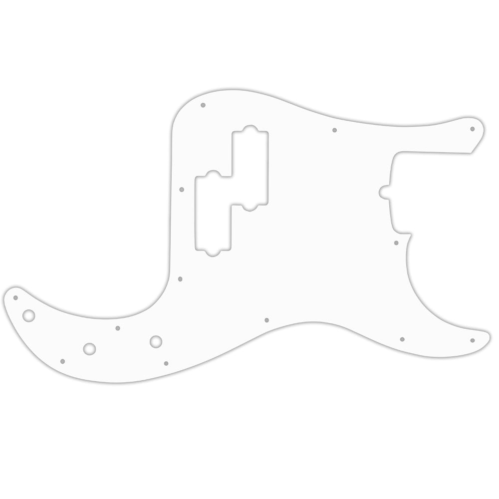 Fender 4 String American Professional Precison Bass - Solid Shiny White .090" / 2.29mm thick, with bevelled edge