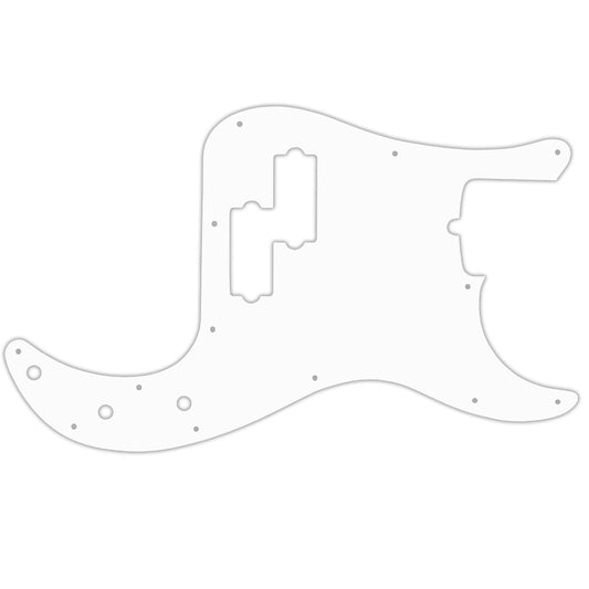 Fender 4 String American Professional Precison Bass - Solid Shiny White .090" / 2.29mm thick, with bevelled edge