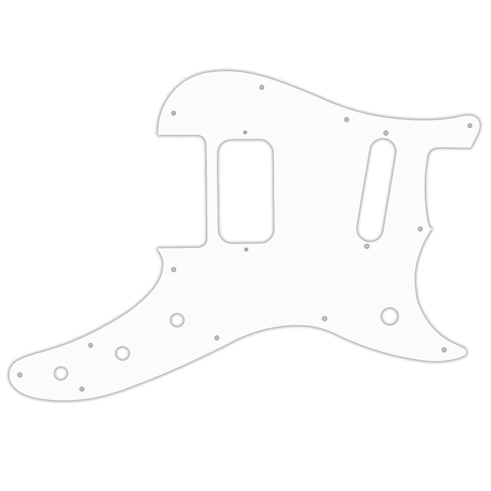 Fender Duosonic Offset HS - Thin Shiny White .060" / 1.52mm Thickness, No Bevelled Edge