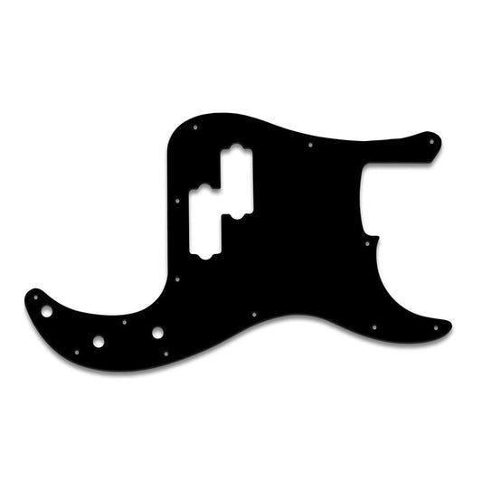 Precision Bass Mexican Standard or Deluxe -  Thin Shiny Black .060" / 1.52mm Thickness, No Bevelled Edge