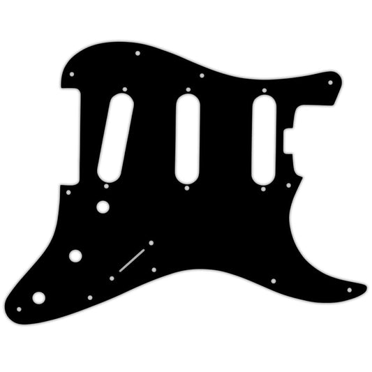 American Elite Stratocaster SSS  -  Matte Black .090" / 2.29mm thick, with bevelled edge.