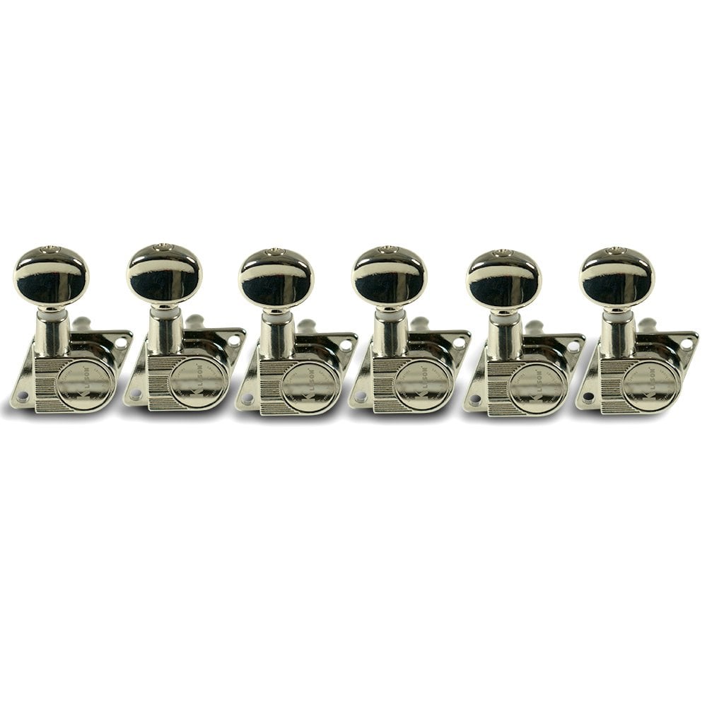 Revolution F-Mount Diecast Tuners For 70's-style Fender - 6 in Line, Staggered Posts