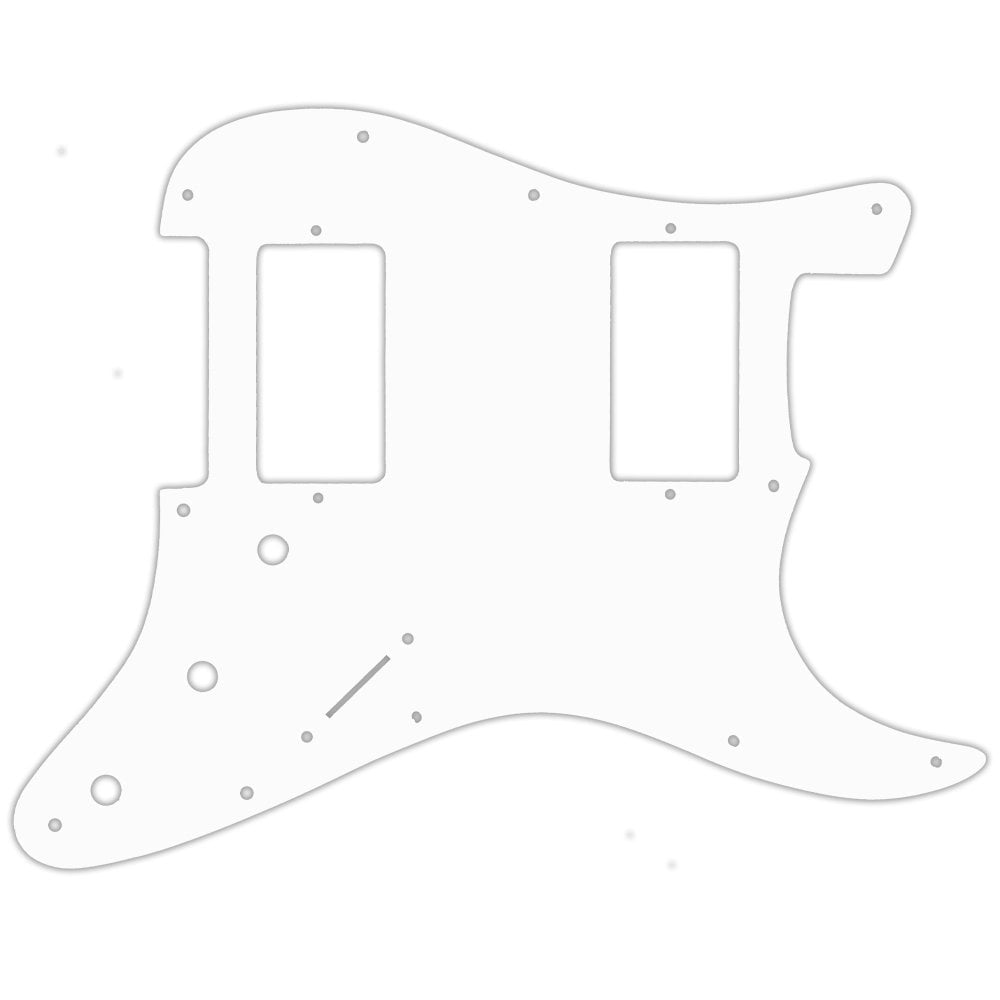 Fender Blacktop Series Strat 2 Humbuckers - Solid Shiny White .090" / 2.29mm thick, with bevelled edge