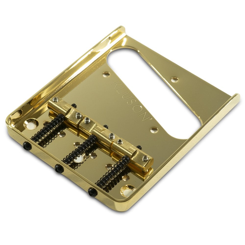 Hybrid Replacement Bridge For Fender American Standard Telecaster Steel With Intonated Brass Saddles