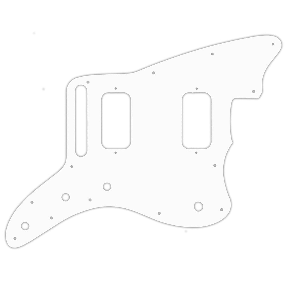 Jazzmaster HH  - Thin Shiny White .060" / 1.52mm Thickness, No Bevelled Edge