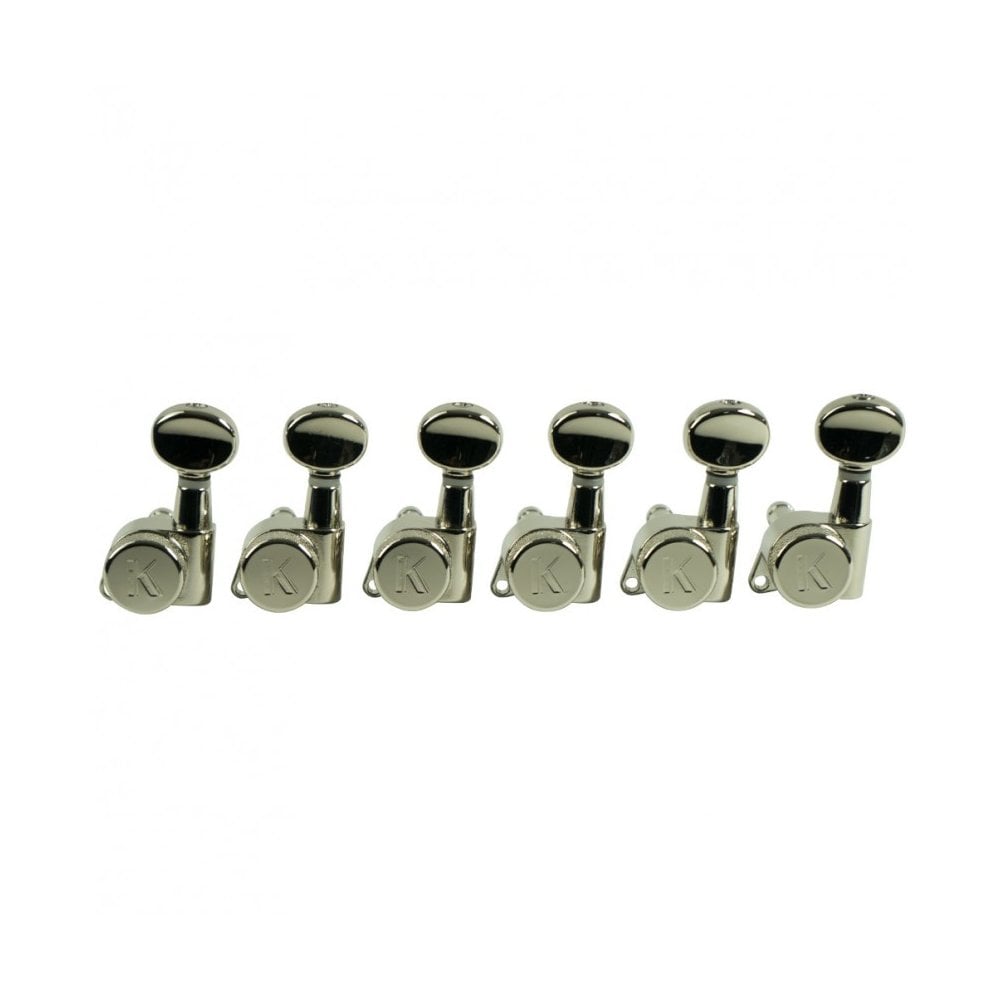 6 In Line Left Hand Locking Contemporary Diecast Series Tuning Machines 19:1 Gear Ratio