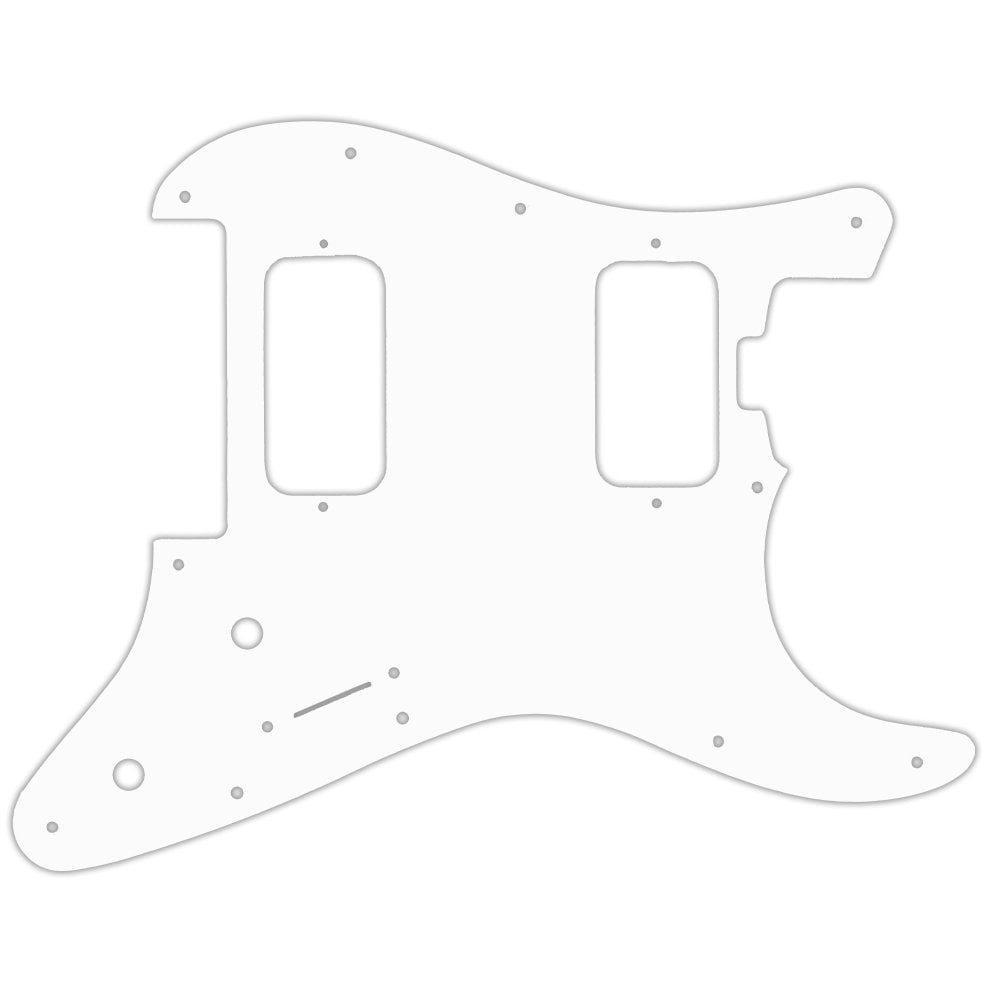 Charvel 2010-Present Made In Mexico Pro-Mod So-Cal Style 1 HH FR - Solid Shiny White .090" / 2.29mm thick, with bevelled edge