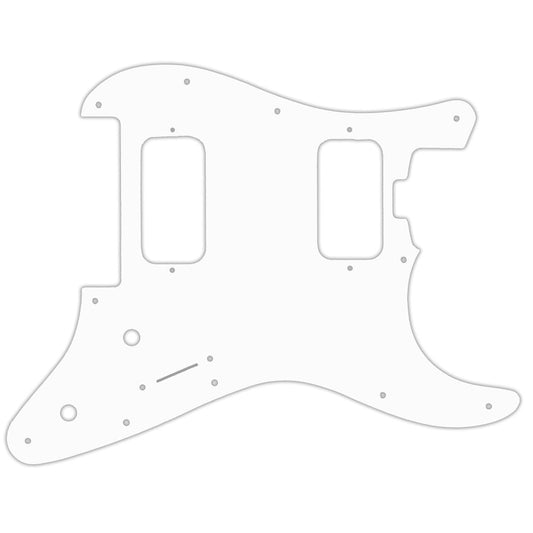 Charvel 2010-Present Made In Mexico Pro-Mod So-Cal Style 1 HH FR - Solid Shiny White .090" / 2.29mm thick, with bevelled edge