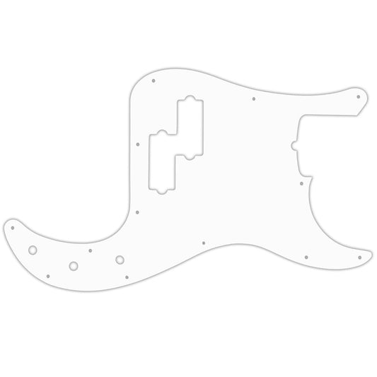 American Performer Precision Bass - Solid Shiny White .090" / 2.29mm thick, with bevelled edge