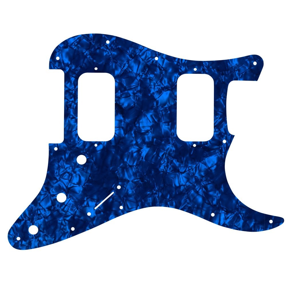 Strat Big Apple/U.S. Dbl. Fat - Dark Blue Pearl Black/White/Black 4 ply Lamination