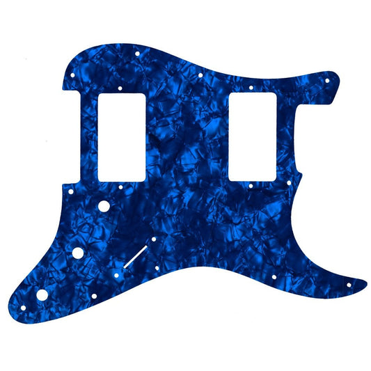 Fender Blacktop Series Strat 2 Humbuckers - Dark Blue Pearl Black/White/Black 4 ply Lamination