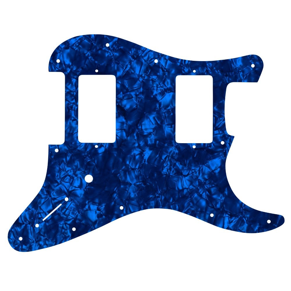 Jim Root Strat - Dark Blue Pearl Black/White/Black 4 ply Lamination