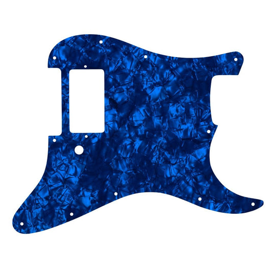 Strat 1 Humbucker Only - Dark Blue Pearl Black/White/Black 4 ply Lamination