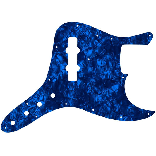 Jazz Bass Custom - Dark Blue Pearl Black/White/Black Lamination