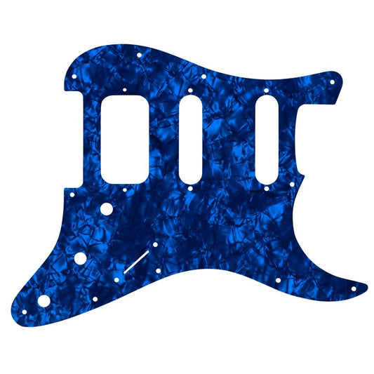 Strat Lonestar - Dark Blue Pearl Black/White/Black Lamination