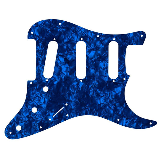 Old Style 11 Hole Strat - Dark Blue Pearl Black/White/Black Lamination