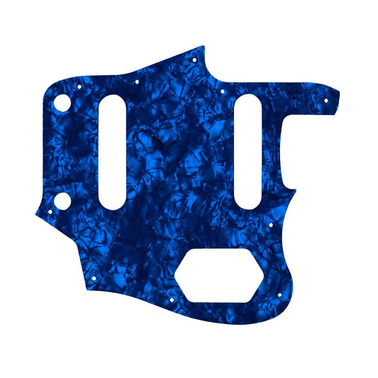 American Professional Jaguar -  Dark Blue Pearl Black/White/Black Lamination