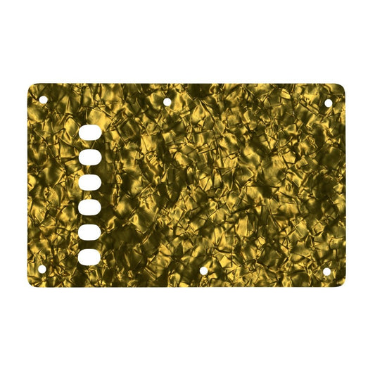 Strat Backplate Vintage - Gold Pearl Black/White/Black 4 ply Lamination