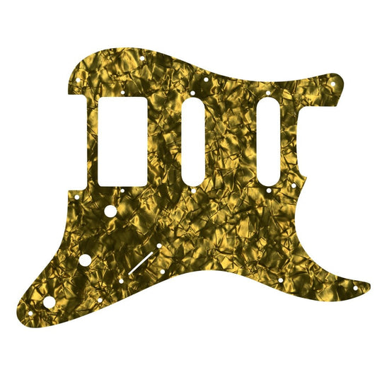 Strat Humbucker Single Single - Gold Pearl Black/White/Black 4 ply Lamination