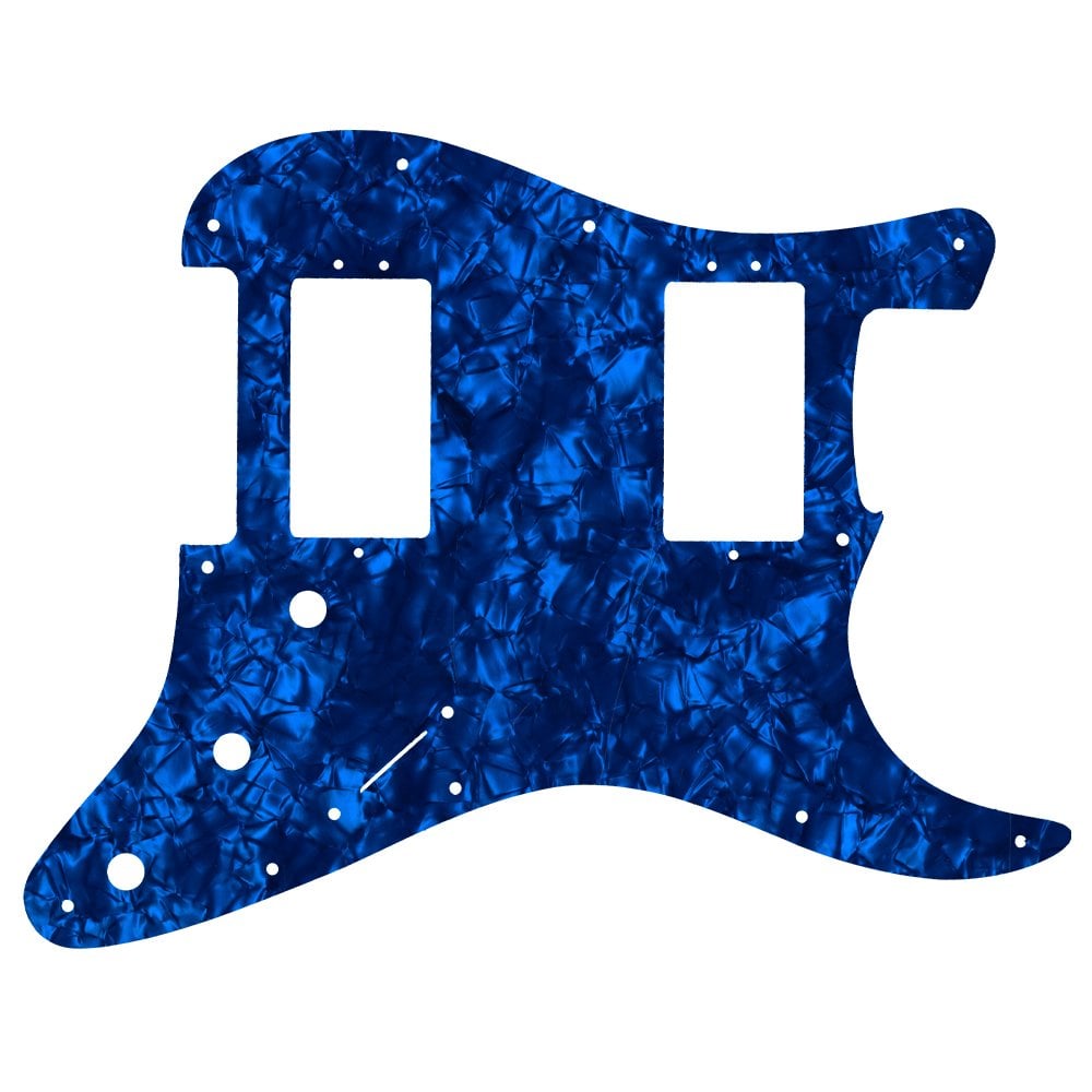 2016 American Professional Stratocaster HH With Covered Shawbuckers - Dark Blue Pearl Black/White/Black Lamination