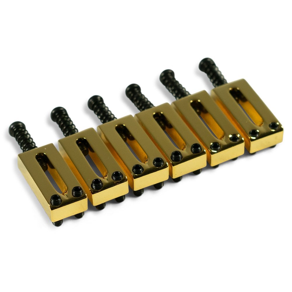 Contemporary Brass Saddle Set For Fender Telecaster