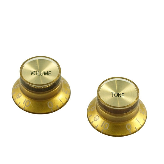 Metric Bell Knob Set (1 x Volume 1 x Tone) Gold