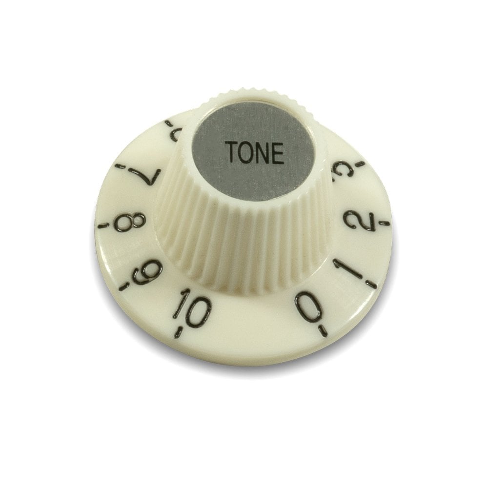 "Witch Hat" 24 Spline Knob Antique White