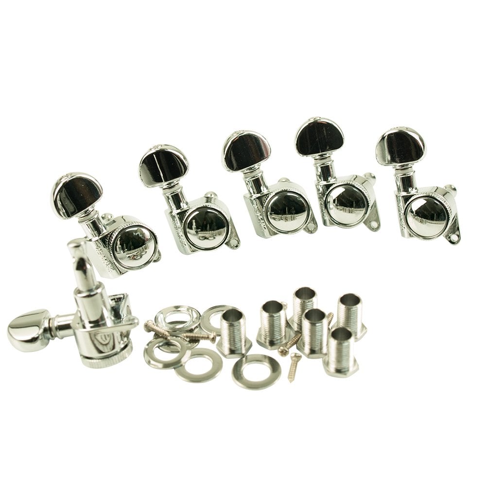 Mini Roto-Grip 505 Locking Tuners 6 In Line 18:1 Gear Ratio