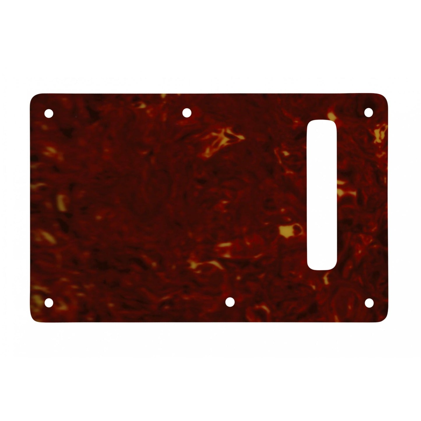 Strat Backplate - Light Brown Celluloid Tortoiseshell White/Black/White 4 ply Lamination