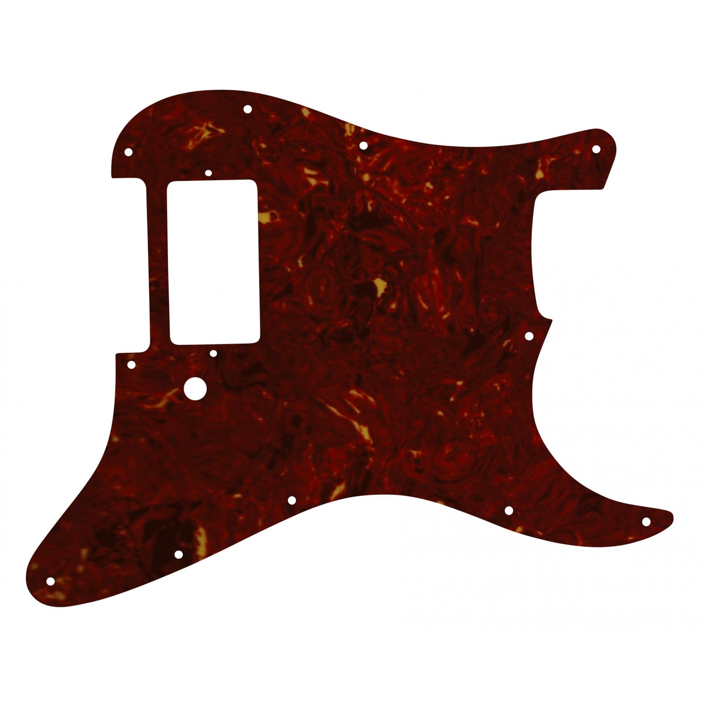 Strat 1 Humbucker Only - Light Brown Celluloid Tortoiseshell White/Black/White 4 ply Lamination