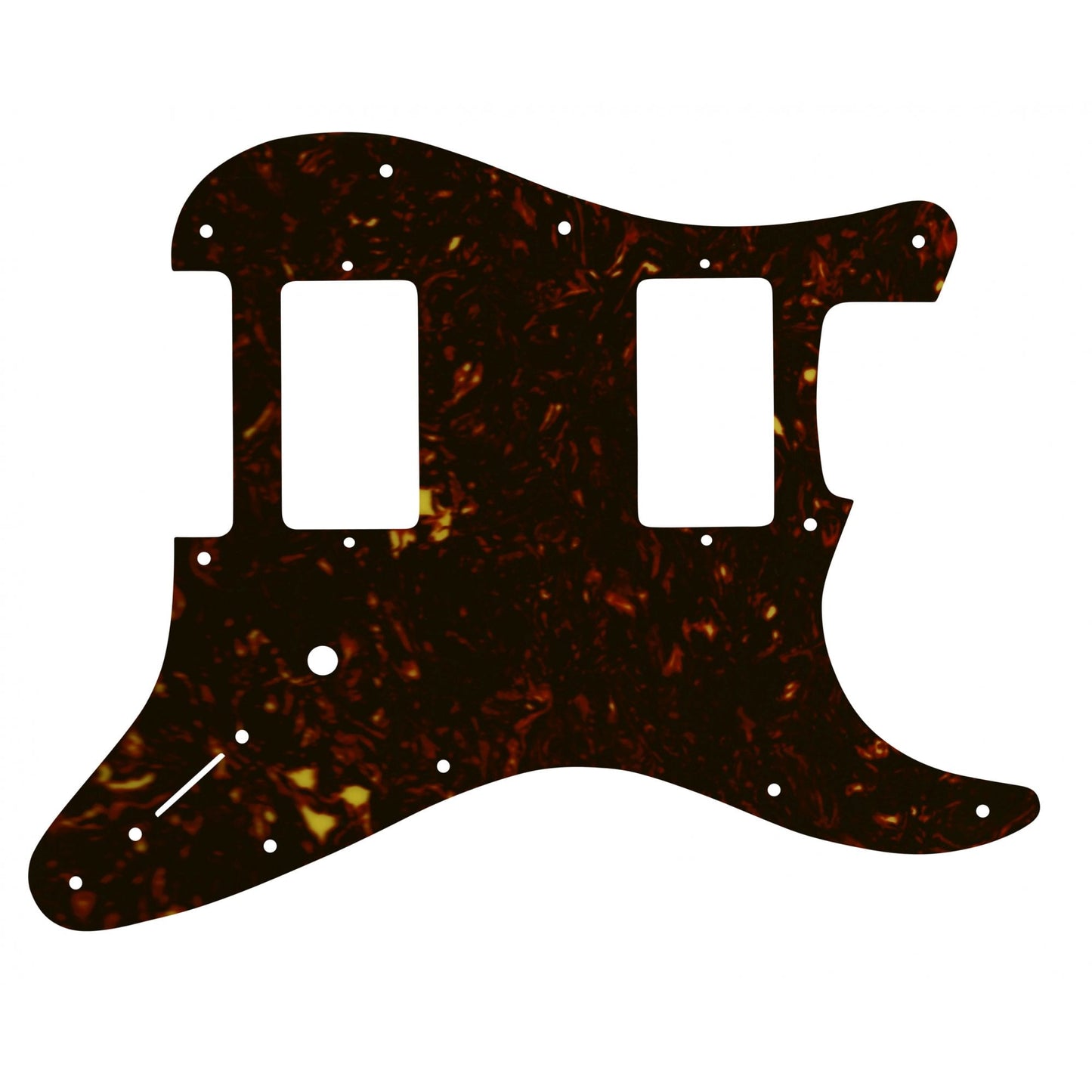 Jim Root Strat - Dark Brown Celluloid Tortoiseshell White/Black/White 4 ply Lamination