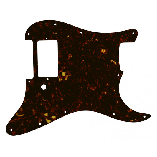 Strat 1 Humbucker Only - Dark Brown Celluloid Tortoiseshell White/Black/White 4 ply Lamination