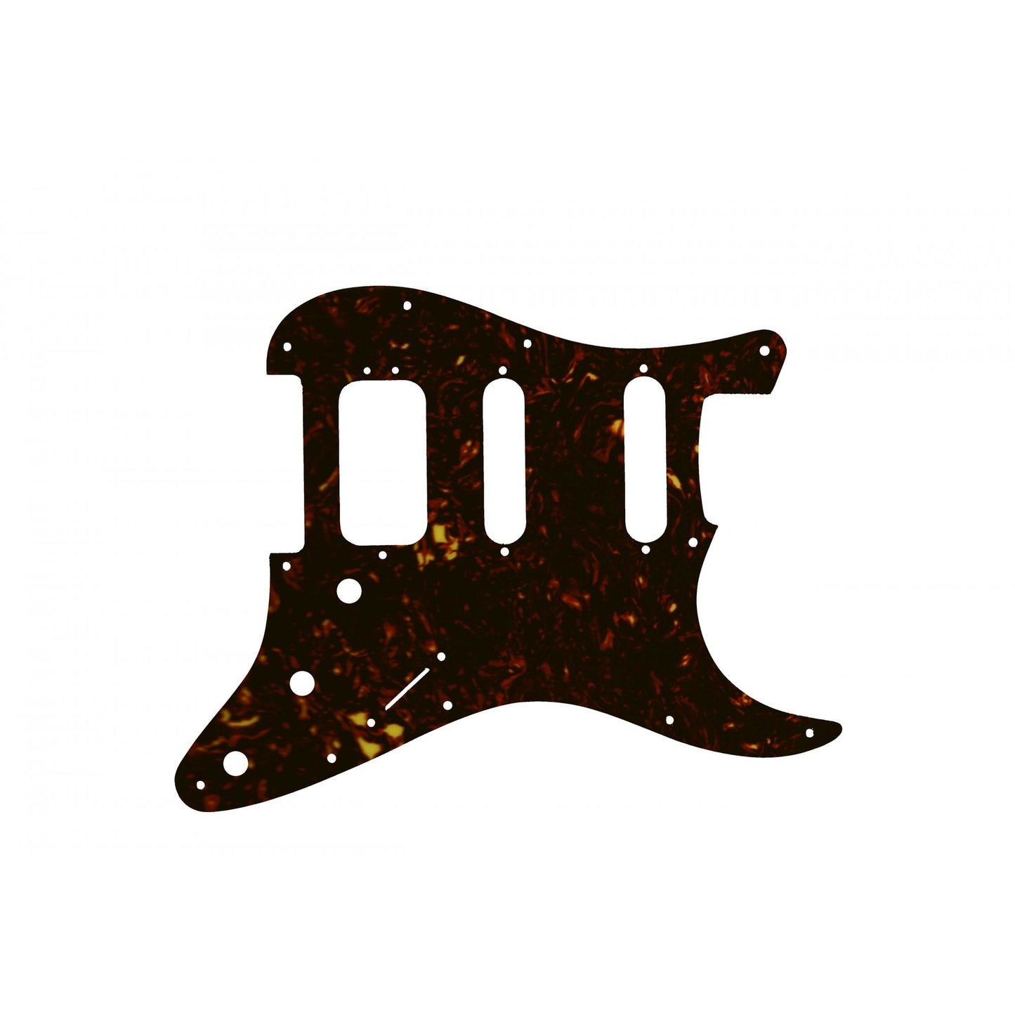 2019 American Ultra Stratocaster HSS - Dark Brown Celluloid Tortoiseshell W/B/W Lamination