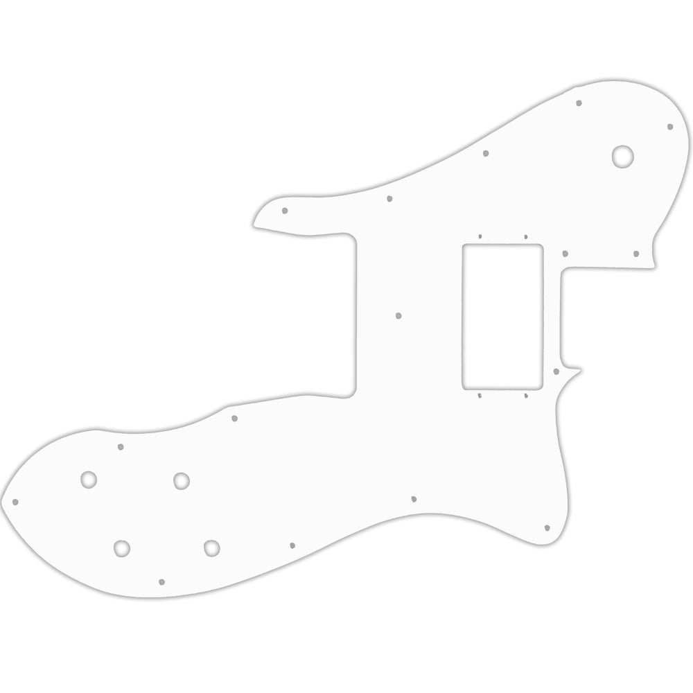 Tele Custom 1999-Present Made In Mexico Or 2012-2013 American Vintage '72 Telecaster Custom - Solid Shiny White .090" / 2.29mm thick, with bevelled edge Fender Wide Range Humbuckers